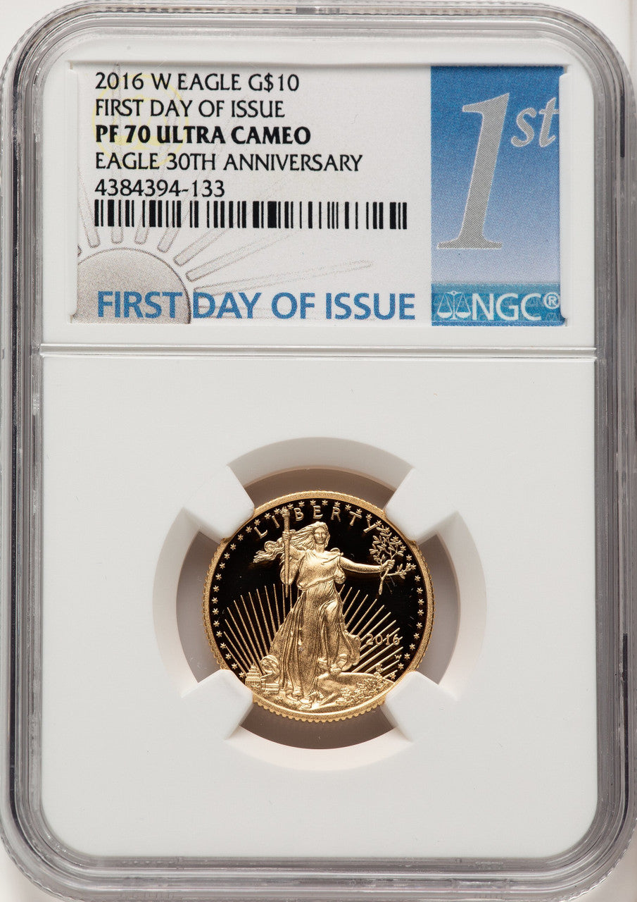 2016-W Gold American Eagle 4-Coin Set FDI NGC PF70