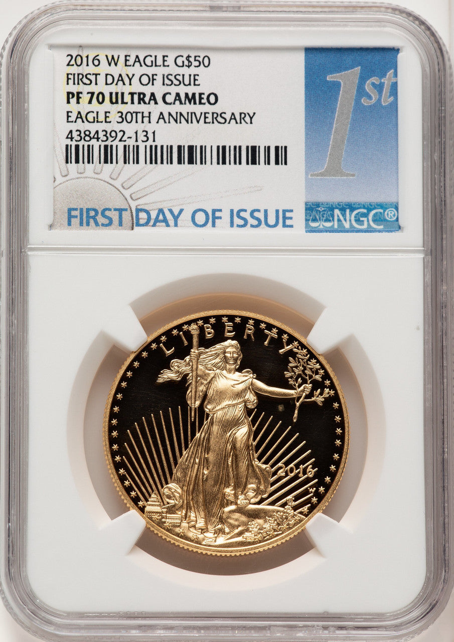 2016-W Gold American Eagle 4-Coin Set FDI NGC PF70