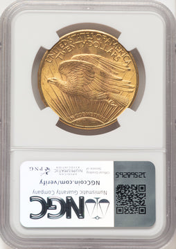 1924 $20 Saint Saint-Gaudens Double Eagle NGC MS65