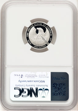 2007-W Proof Platinum Eagle 1/4 oz Brown Label NGC PF70