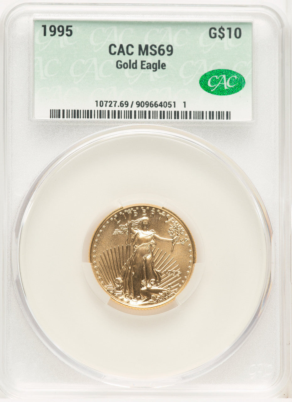 1995 Gold Eagle 1/4 oz Non Designation CACG MS69