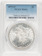 1879-O Blue Gradient Morgan Dollar PCGS MS63