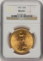 1927 $20 Saint-Gaudens Double Eagle NGC MS65+ (520918031)