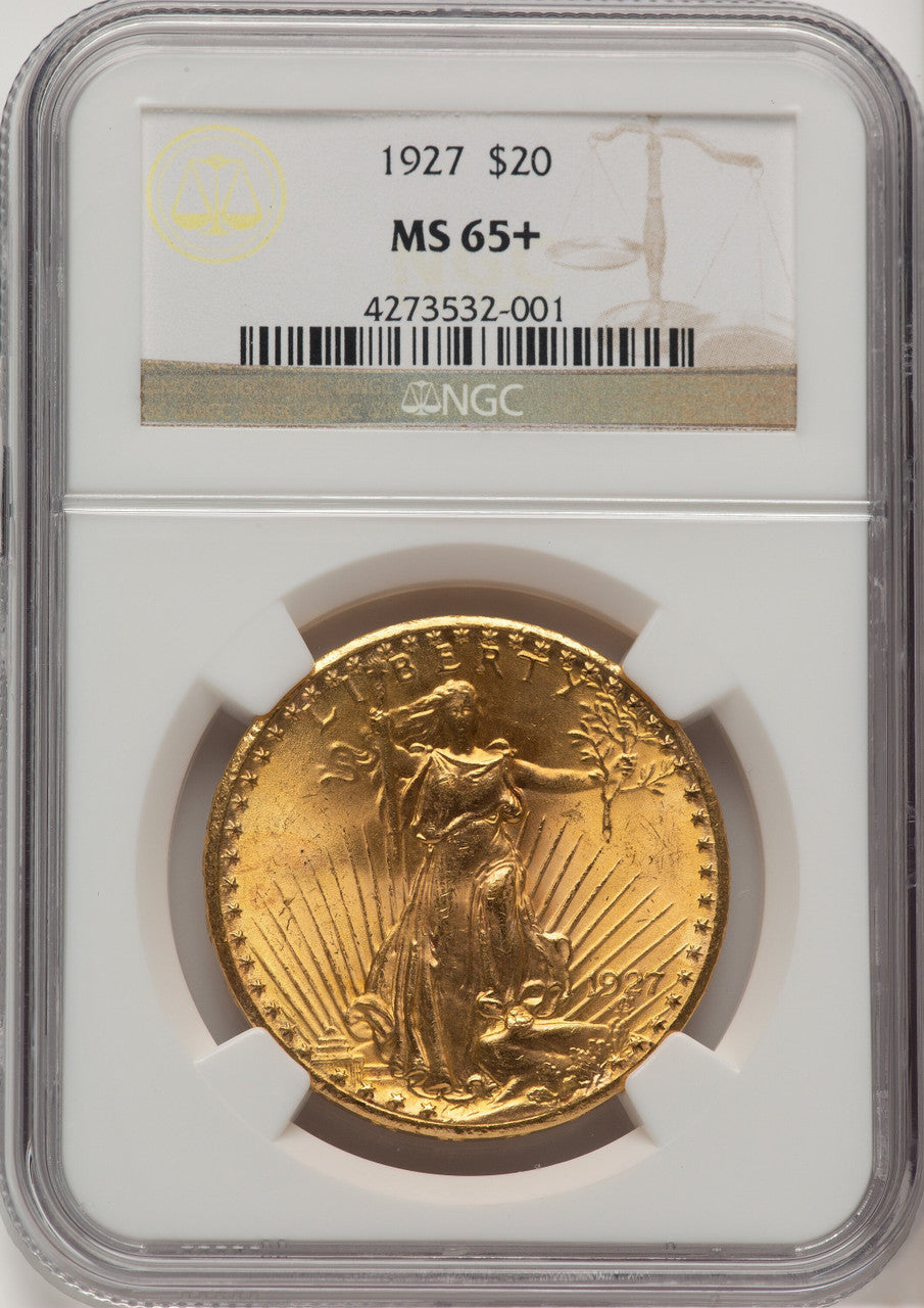 1927 $20 Saint-Gaudens Double Eagle NGC MS65+ (520918031)