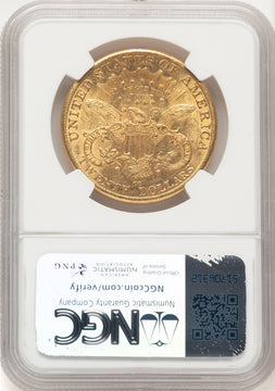 1892-CC $20 Liberty Double Eagle NGC AU58 (520939026)