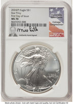 2024-(P) Silver Eagle (Privy Mark) FDI Mike Castle NGC MS70