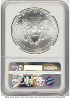 2016 Silver Eagle Brown Label NGC MS70