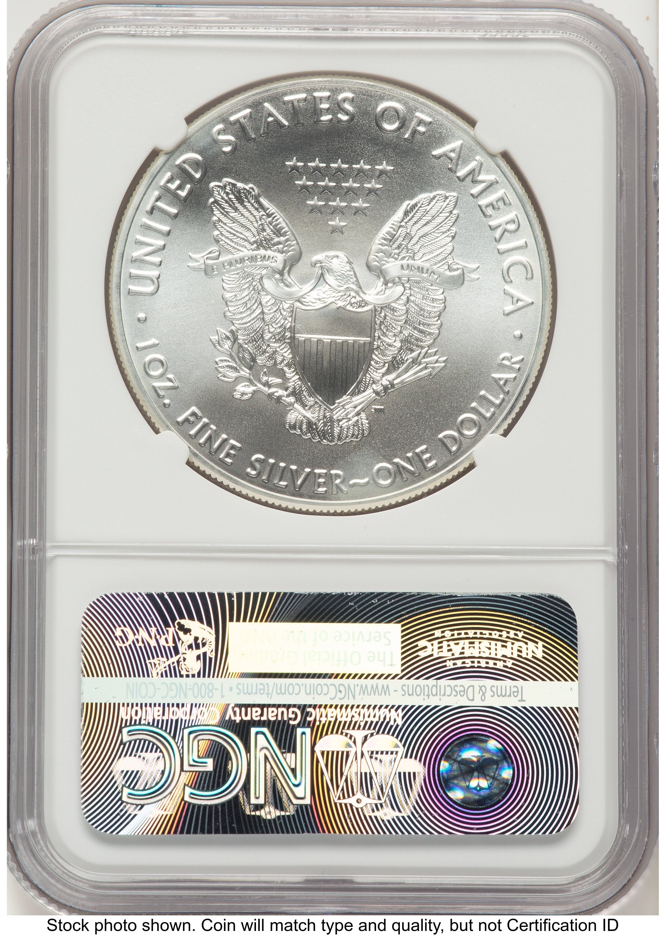 2016 Silver Eagle Brown Label NGC MS70
