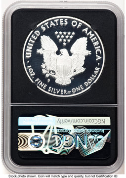 2020-S Proof Silver Eagle 1 oz FDI NGC PF70 Ed Moy