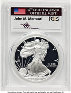 2016-W Proof Silver Eagle 1 oz FDI John Washington PCGS PR70 Mercanti