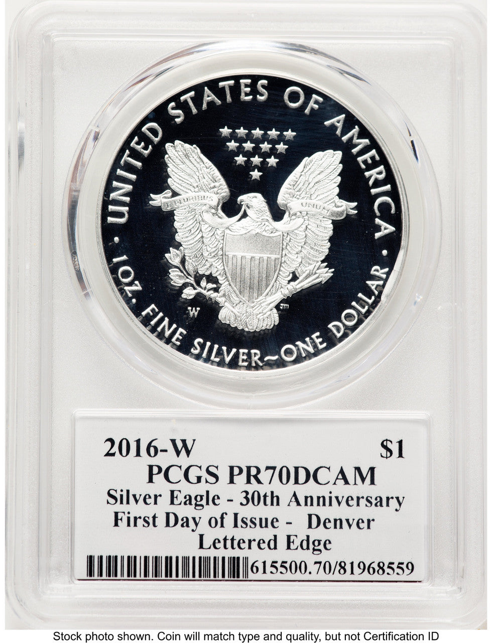 2016-W Proof Silver Eagle 1 oz FDI John Denver PCGS PR70 Mercanti