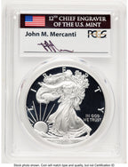 2016-W Proof Silver Eagle 1 oz FDI John Philadelphia PCGS PR70 Mercanti