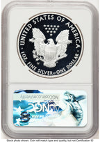 2017-W Proof Silver Eagle 1 oz ER John NGC PF70 Mercanti