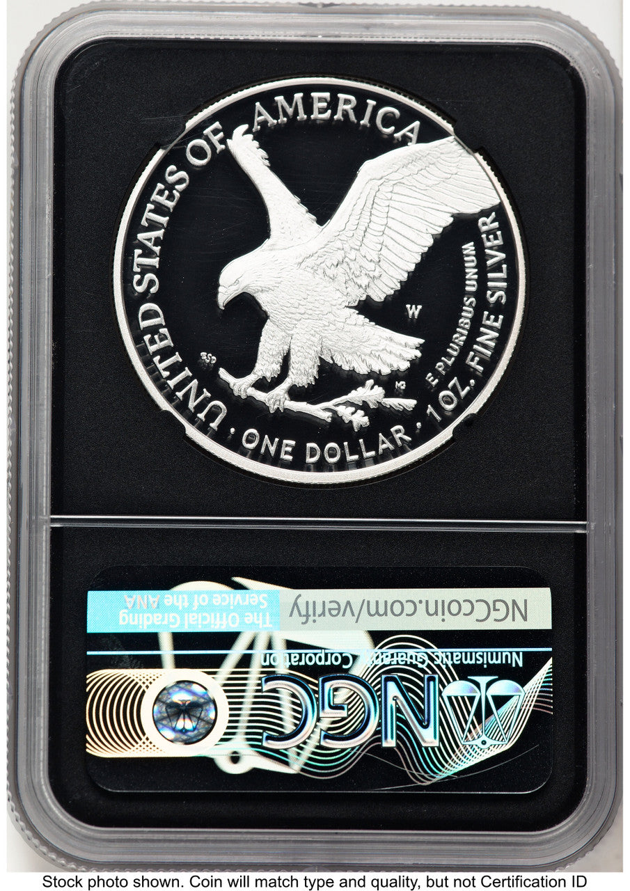 2021-W TY2 Proof Silver Eagle 1 oz FDI NGC PF70 Ed Moy