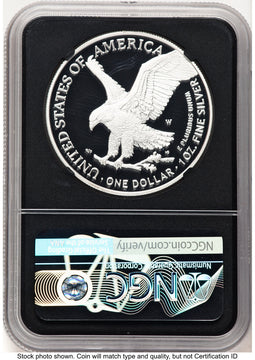 2021-W TY2 Proof Silver Eagle 1 oz FDI Elizabeth Jones NGC PF70