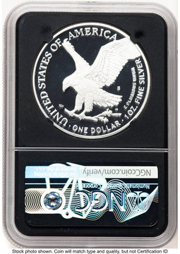 2021-S TY2 Proof Silver Eagle 1 oz FDI Michael Gaudioso NGC PF70