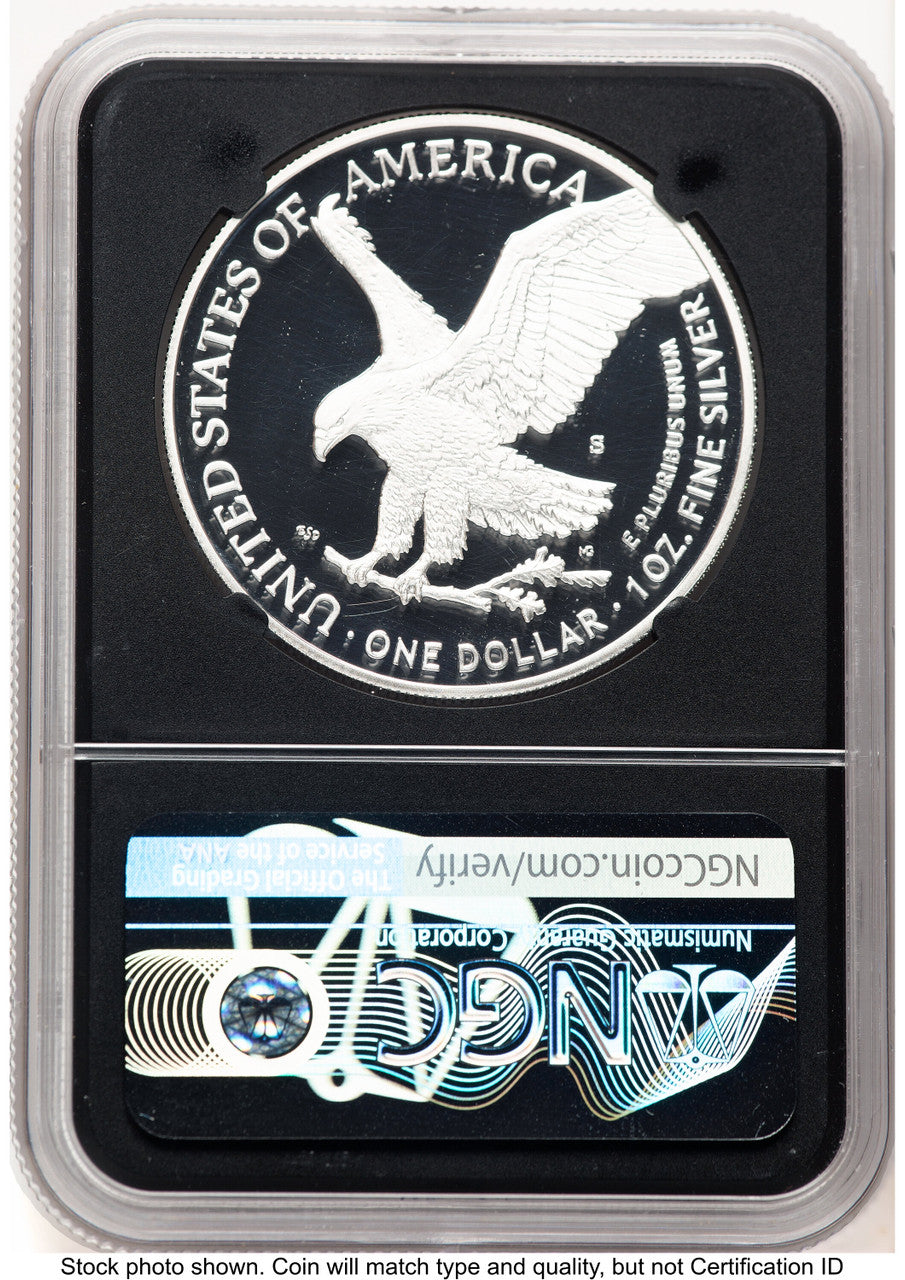 2021-S TY2 Proof Silver Eagle 1 oz FDI Michael Gaudioso NGC PF70