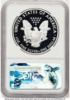 2017-W Proof Silver Eagle 1 oz John Denver ANA 2017 Label NGC PF70 Mercanti