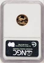 2006-W Proof Gold Eagle 1/10 oz Brown Label NGC PF70