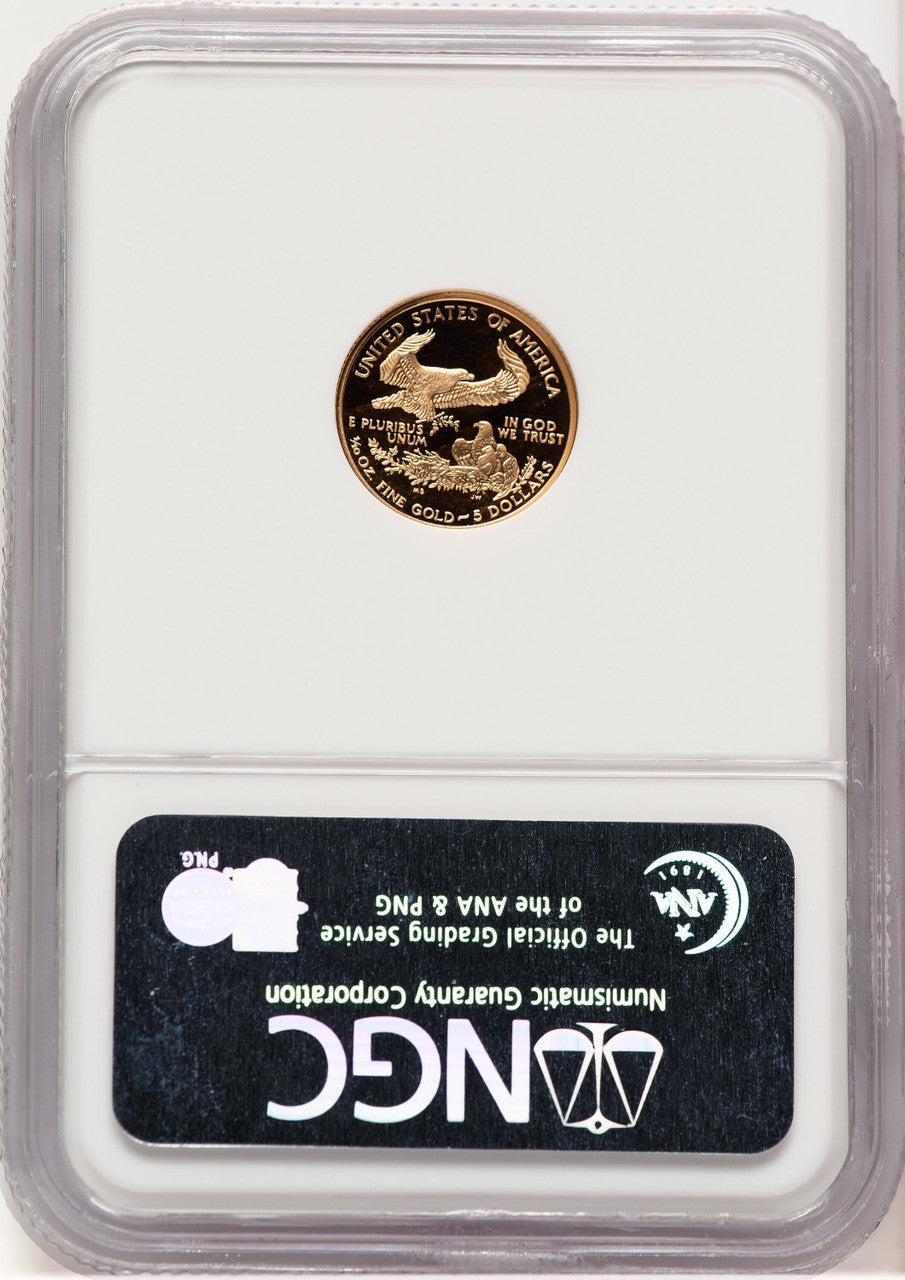 2006-W Proof Gold Eagle 1/10 oz Brown Label NGC PF70