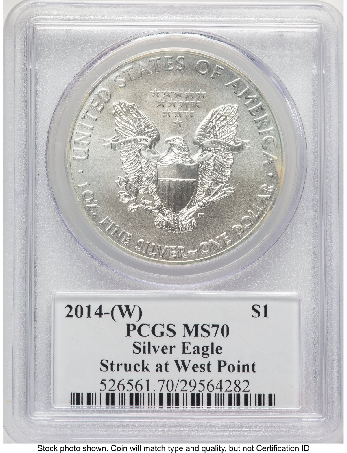2014-(W) Silver Eagle PCGS MS70 Ed Moy