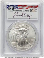 2014 Silver Eagle PCGS MS70 Ed Moy