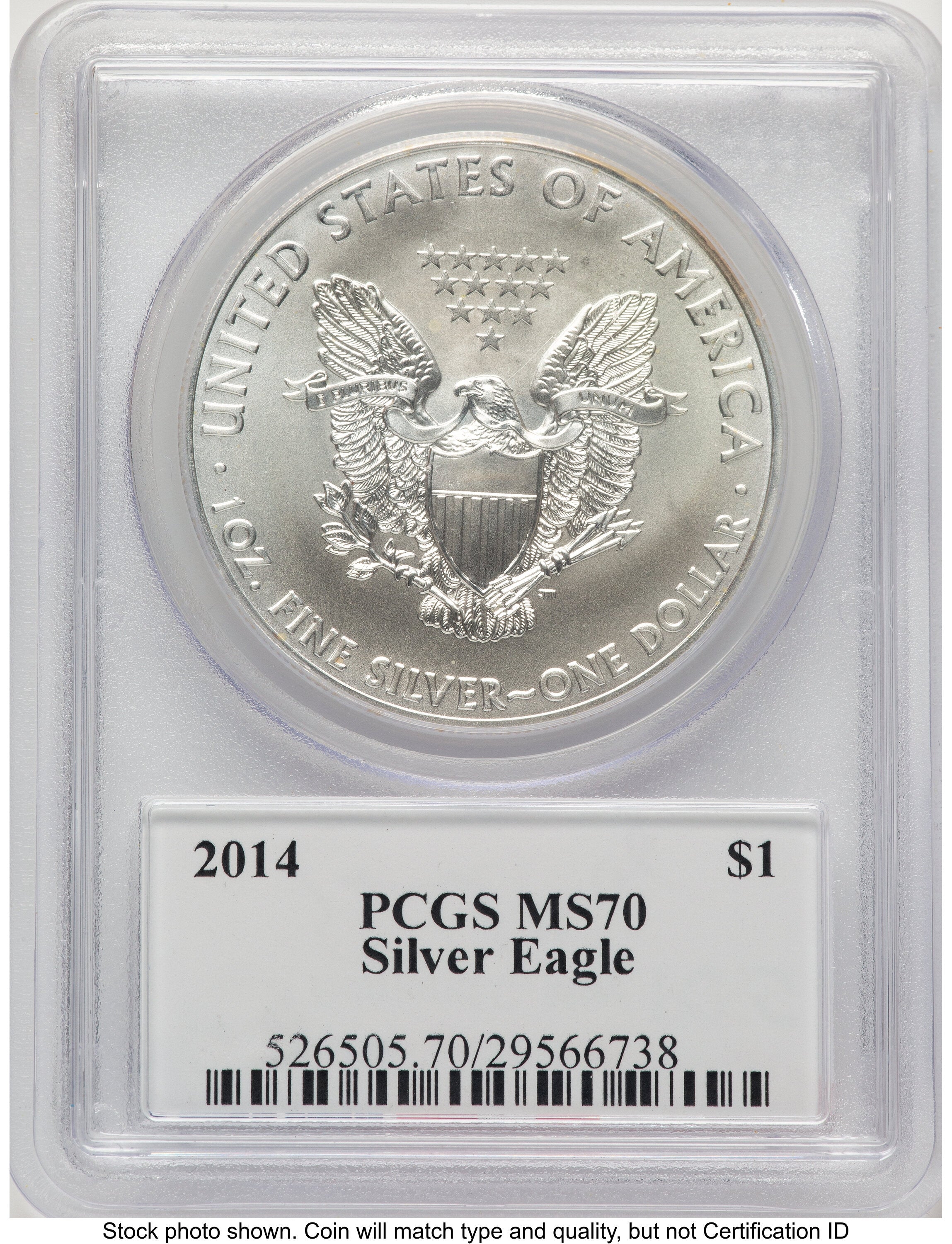 2014 Silver Eagle PCGS MS70 Ed Moy