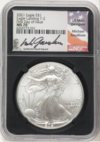 2021 Silver Eagle Type 2 FDI Michael Gaudioso NGC MS70