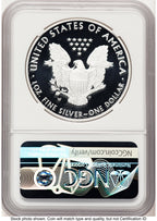 2021-W TY1 Proof Silver Eagle 1 oz FR John Reagan Bust Art NGC PF70 Mercanti