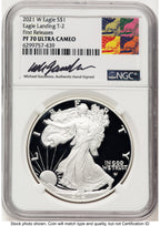 2021-W T-2 Silver Eagle NGC PF70 Michael Gaudioso
