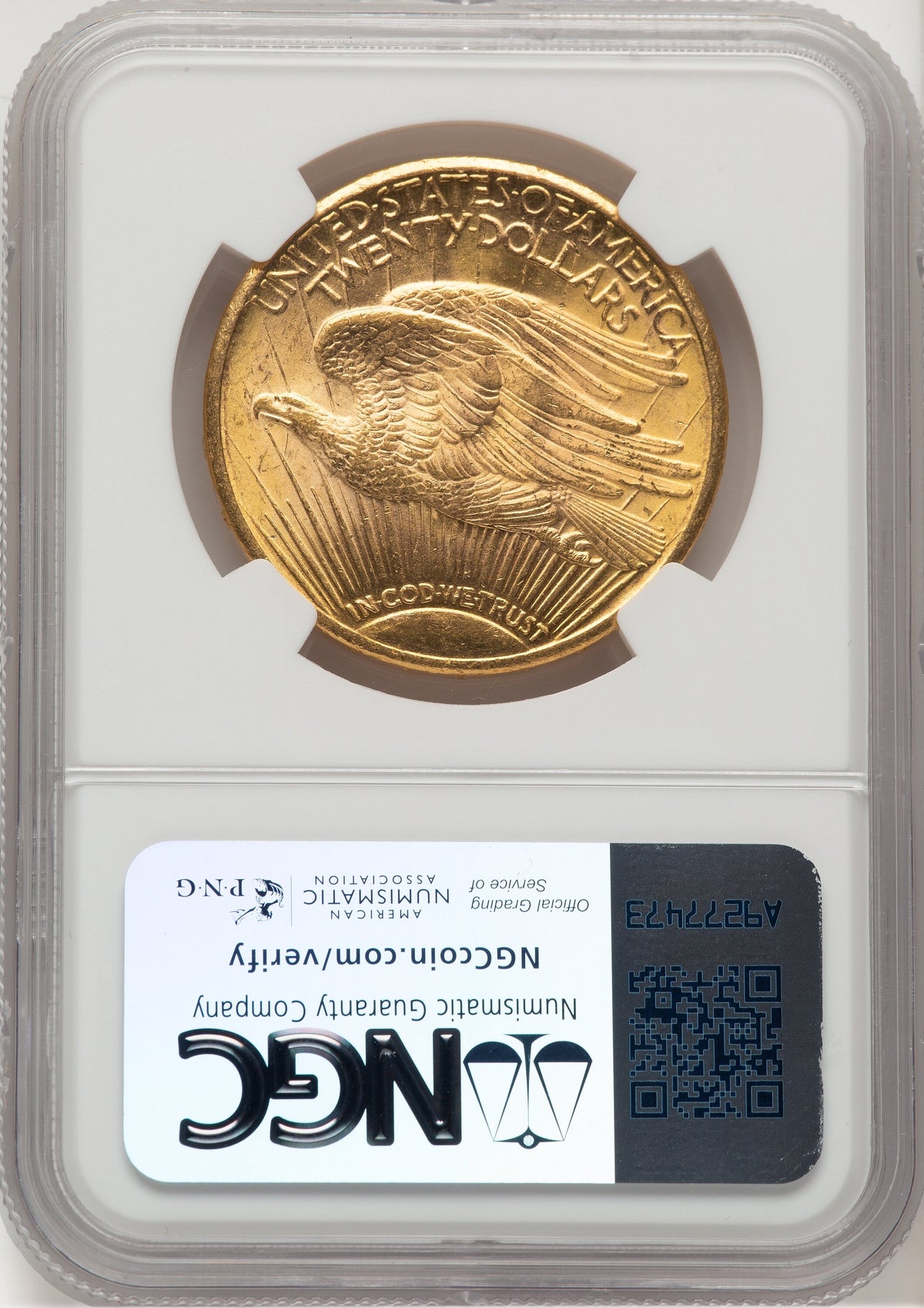 1922-S $20 Saint-Gaudens Double Eagle NGC MS64