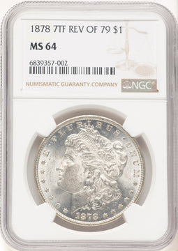 1878 7TF Reverse of 1879 Morgan Dollar NGC MS64 (521120058)