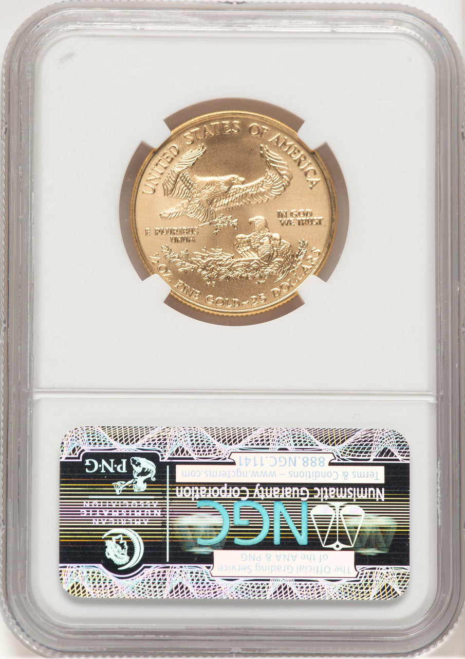 2000 Gold Eagle 1/2 oz Brown Label NGC MS69
