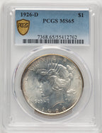 1926-D Peace Dollar PCGS MS65 (521164004)