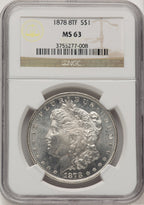 1878 8TF Morgan Dollar NGC MS63 (521164013)