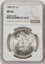1883-CC Morgan Dollar NGC MS66 (521164022)
