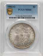 1882-O Morgan Dollar PCGS MS66