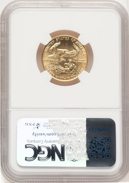 1991 $10 Gold Eagle Brown Label NGC MS69