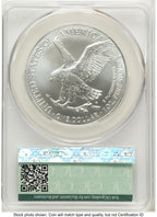 2025-(P) Silver Eagle (Privy Mark) First Day of Delivery Ron Drzewuki CACG MS70
