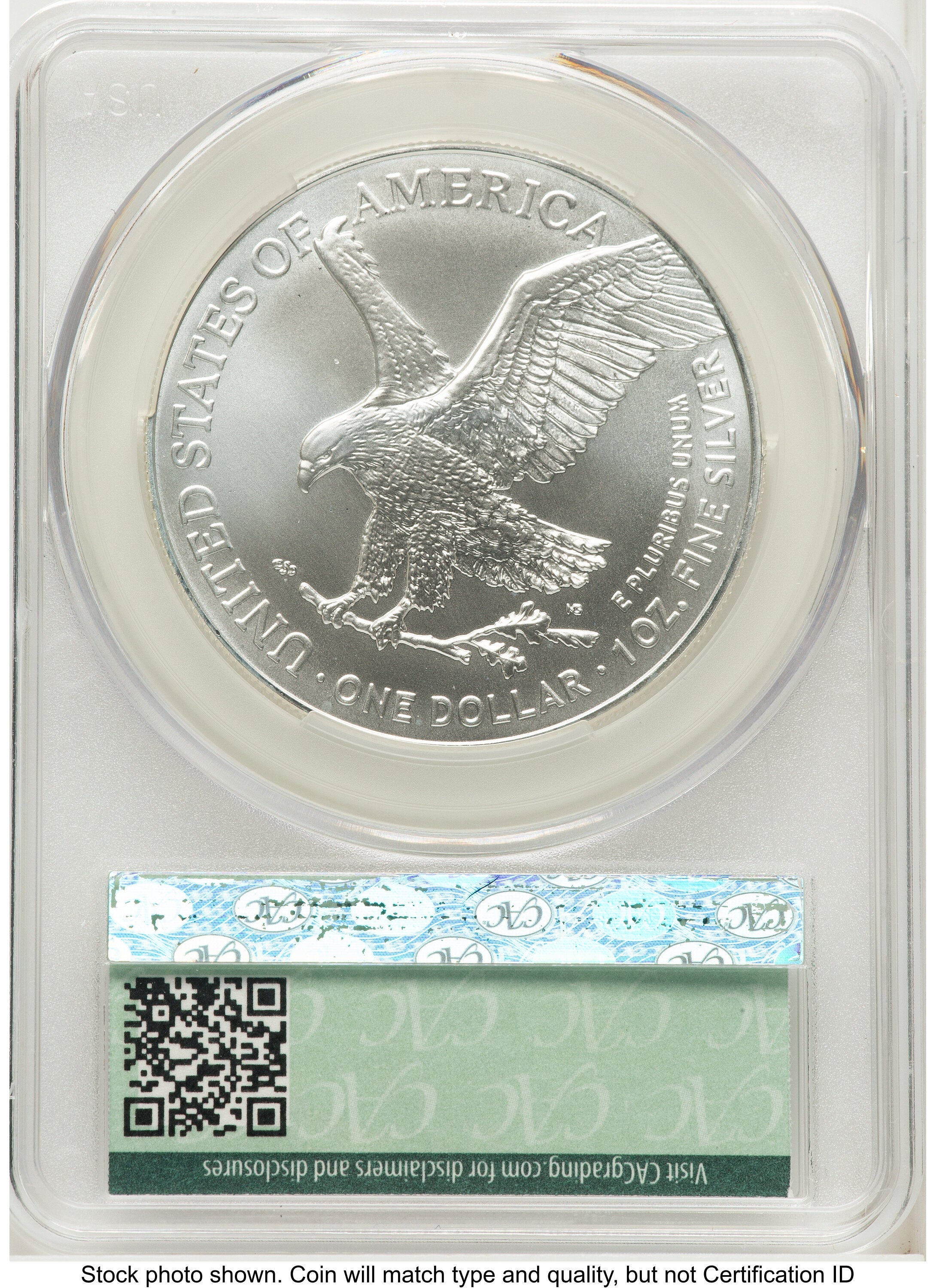 2025-(P) Silver Eagle (Privy Mark) First Day of Delivery Ron Drzewuki CACG MS70
