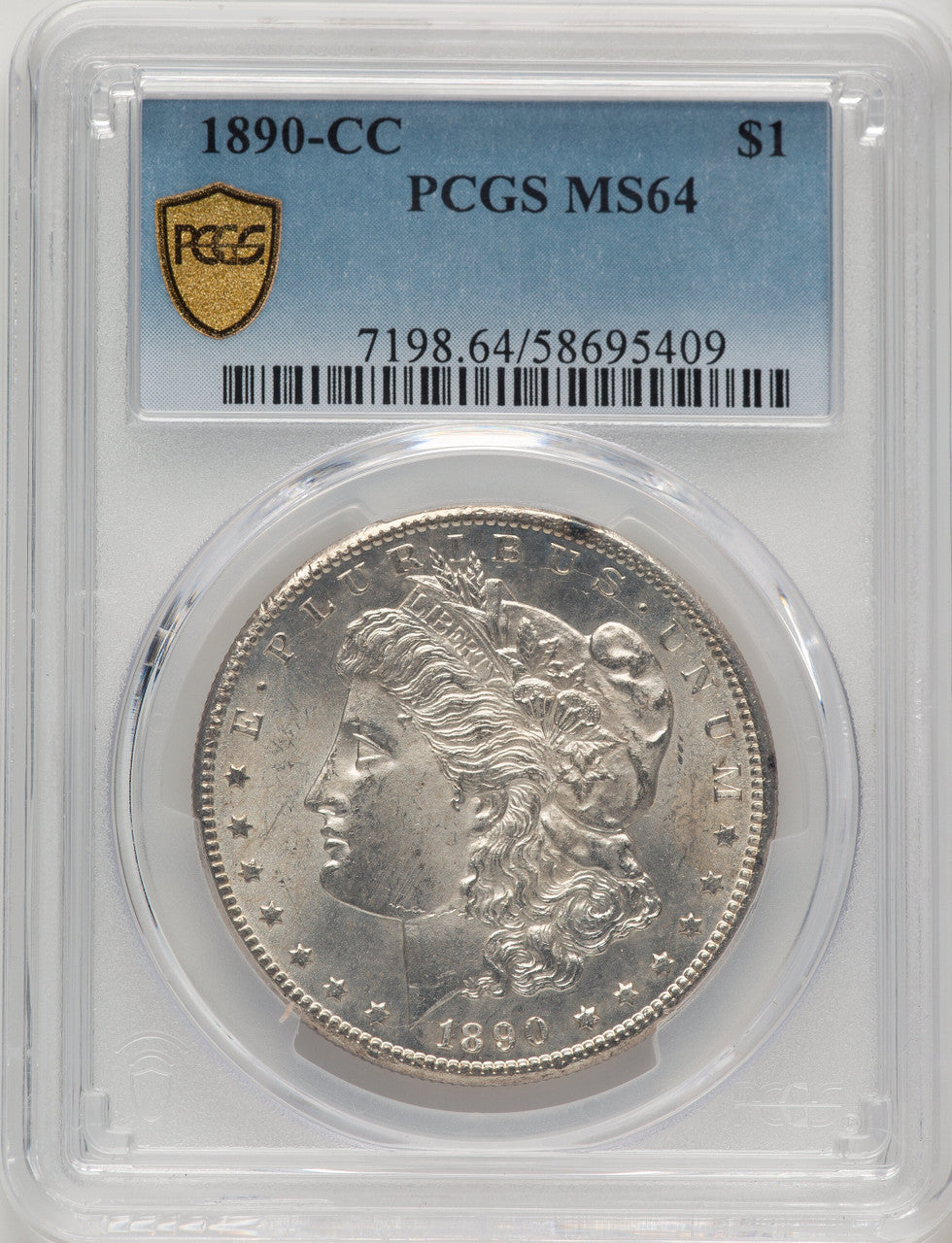 1890-CC Morgan Dollar PCGS MS64 (521316018)