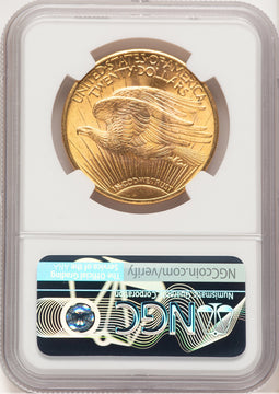 1924 $20 Saint Saint-Gaudens Double Eagle NGC MS65+ (521321061)