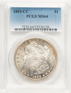 1893-CC Morgan Dollar PCGS MS64 (521334002)