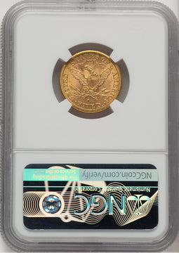 1886-S $5 Liberty Half Eagle NGC MS64