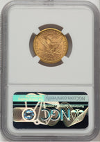 1886-S $5 Liberty Half Eagle NGC MS64