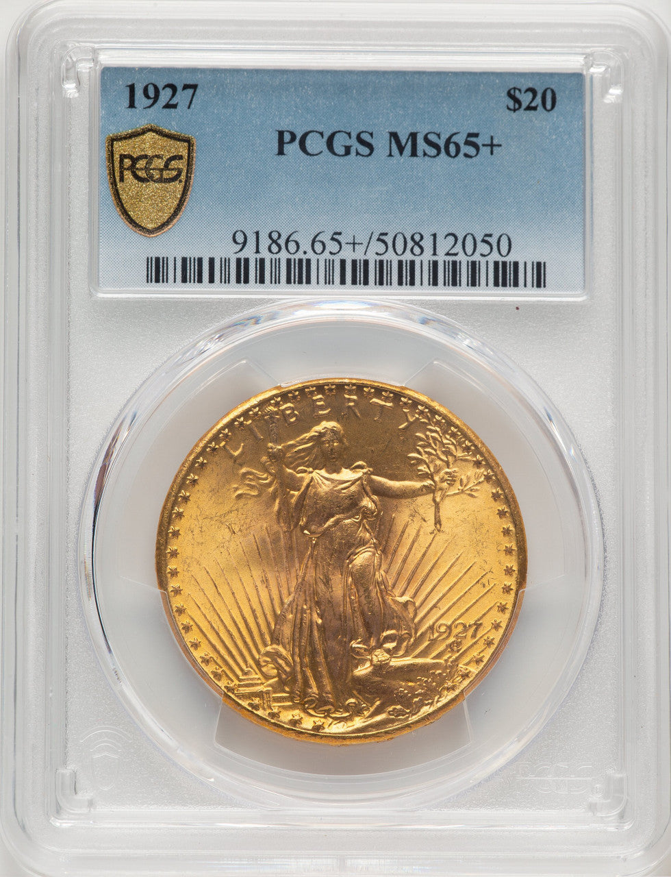 1927 $20 Saint-Gaudens Double Eagle PCGS MS65+ (521339125)