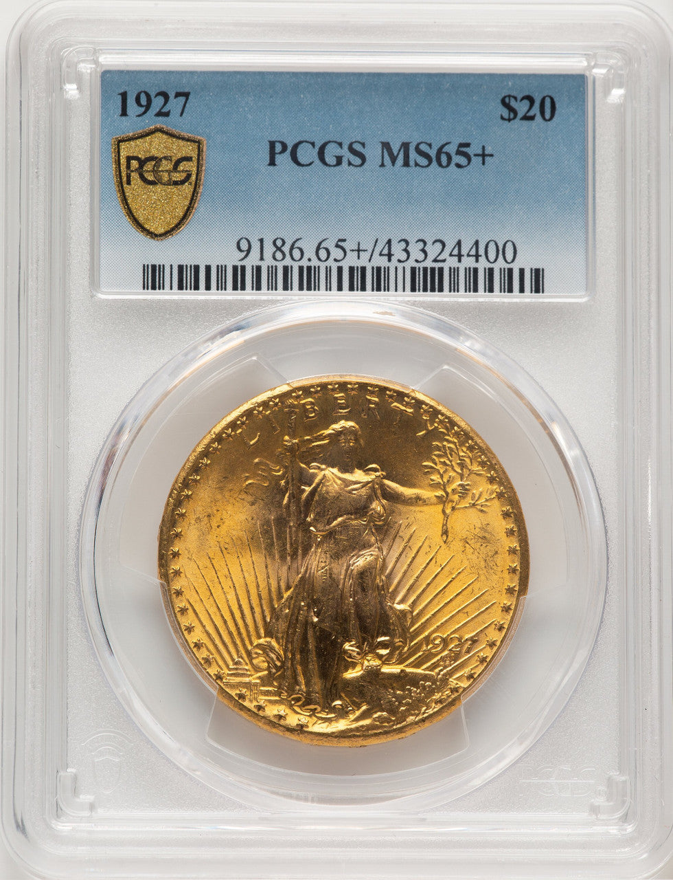 1927 $20 Saint-Gaudens Double Eagle PCGS MS65+ (521339127)