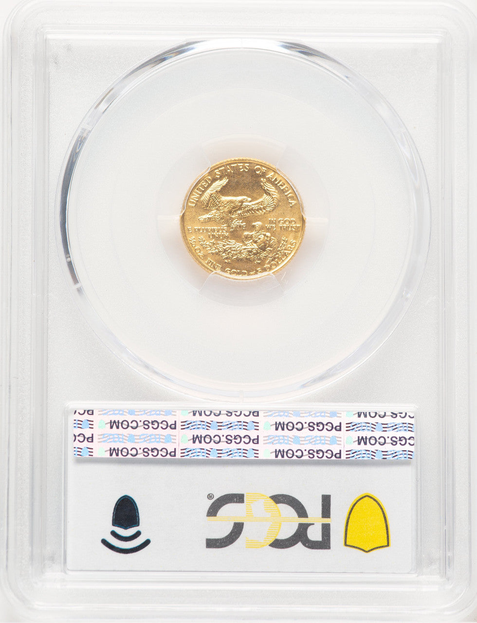 1986 Gold Eagle 1/10 oz Blue Gradient PCGS MS69