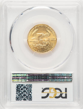 1989 Gold Eagle 1/4 oz Blue Gradient PCGS MS69