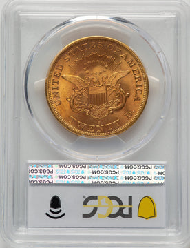1865-S $20 Liberty Double Eagle PCGS MS64